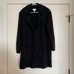 Black Long Cardigan, Size Large